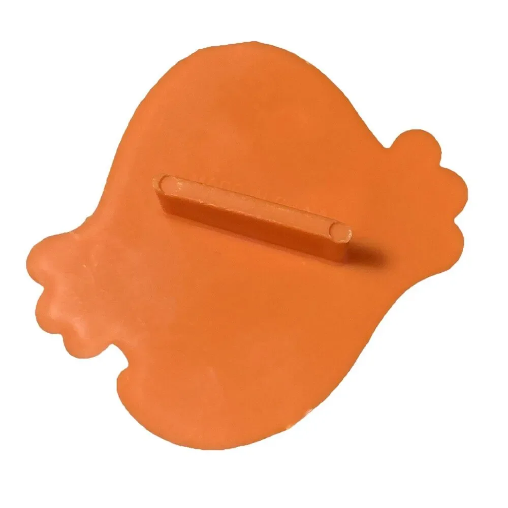 Pair Vintage Small Halloween Fall Cookie Cutters Orange Ghost Black Pumpkin
